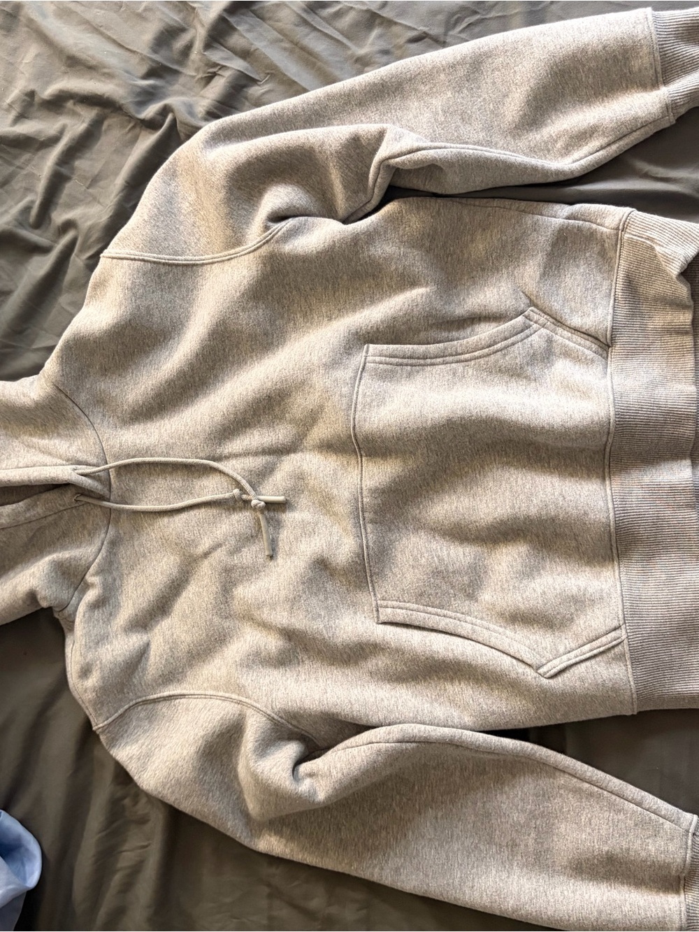 Foot Locker Gray Fleece Pullover Hoodie Size Small
